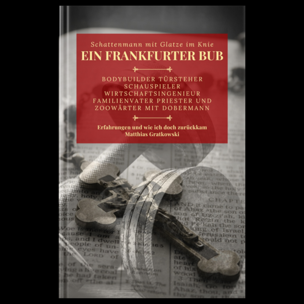 SCHATTENMANN MIT GLATZE IM KNIE - EIN FRANKFURTER BUB