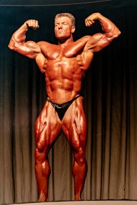 Doppelbizepspose Bodybuilding Matthias Gratkowski Schwergewicht 112kg