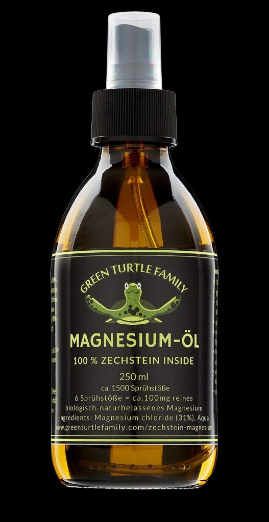 PREMIUM ZECHSTEIN Magnesium-Öl 250 ml. Die 100% originale & naturbelassen Magnesium Sole aus dem Zechstein Urmeer ist optimal für Sport, Massage & Entspannung. Umweltschonend in einer Sprühflasche aus Glas.